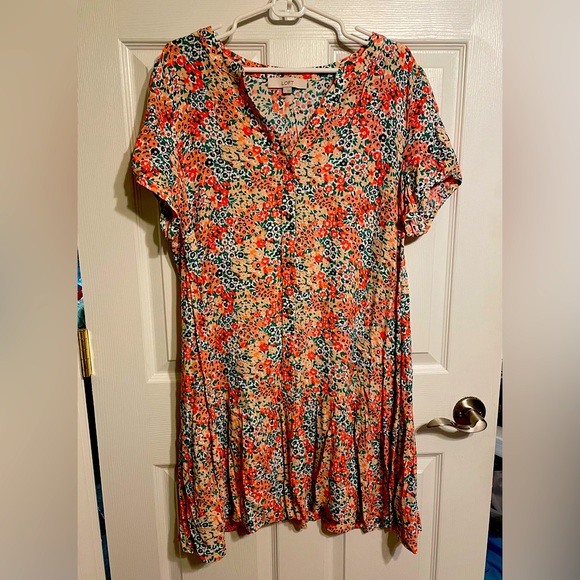 Floral Ann Taylor Loft Sun Dress - Picture 1 of 3